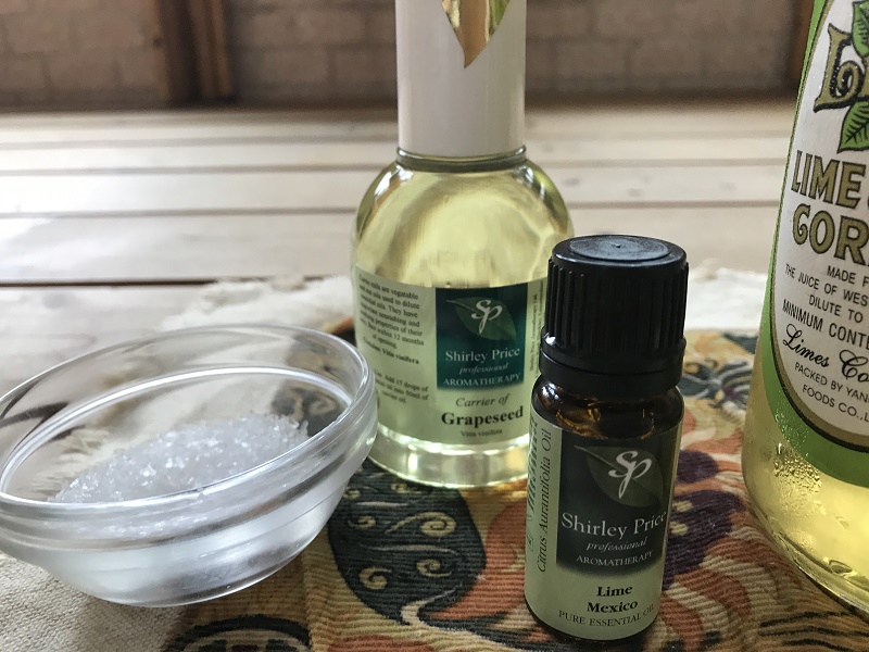 DIY自製萊姆海鹽精油磨砂膏