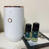 療癒香氛機MINI-白色 Essential Oil Diffuser White （甜橙 ＋ 樟樹 ） 10ml 各一